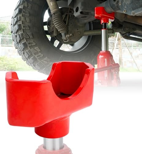 Jack Axle Adapter Lifting Saddle Compatible with Bottle Floor Jack 3INCH Red