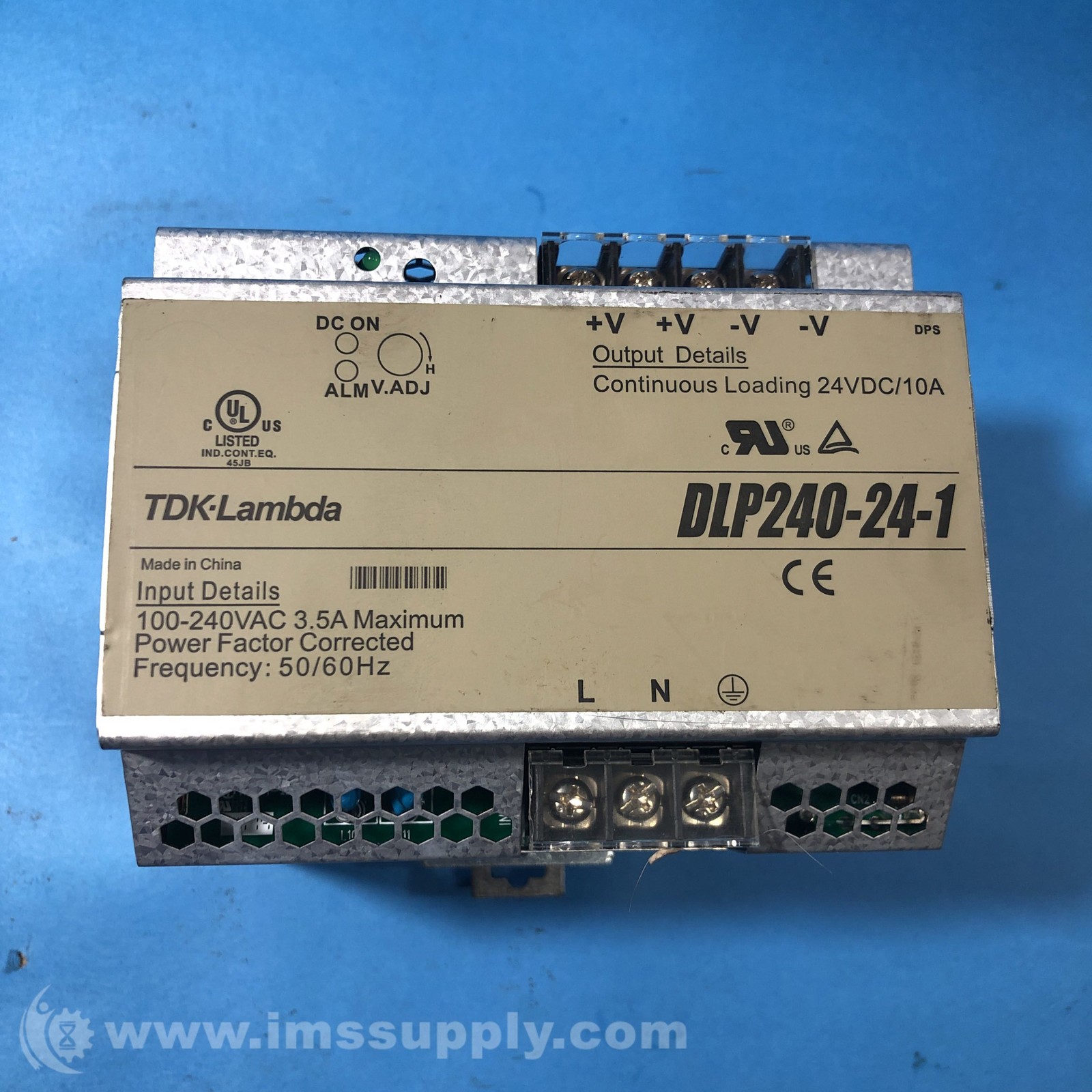 TDK-Lambda DLP240-24-1 DIN Rail Power Supply FNIP