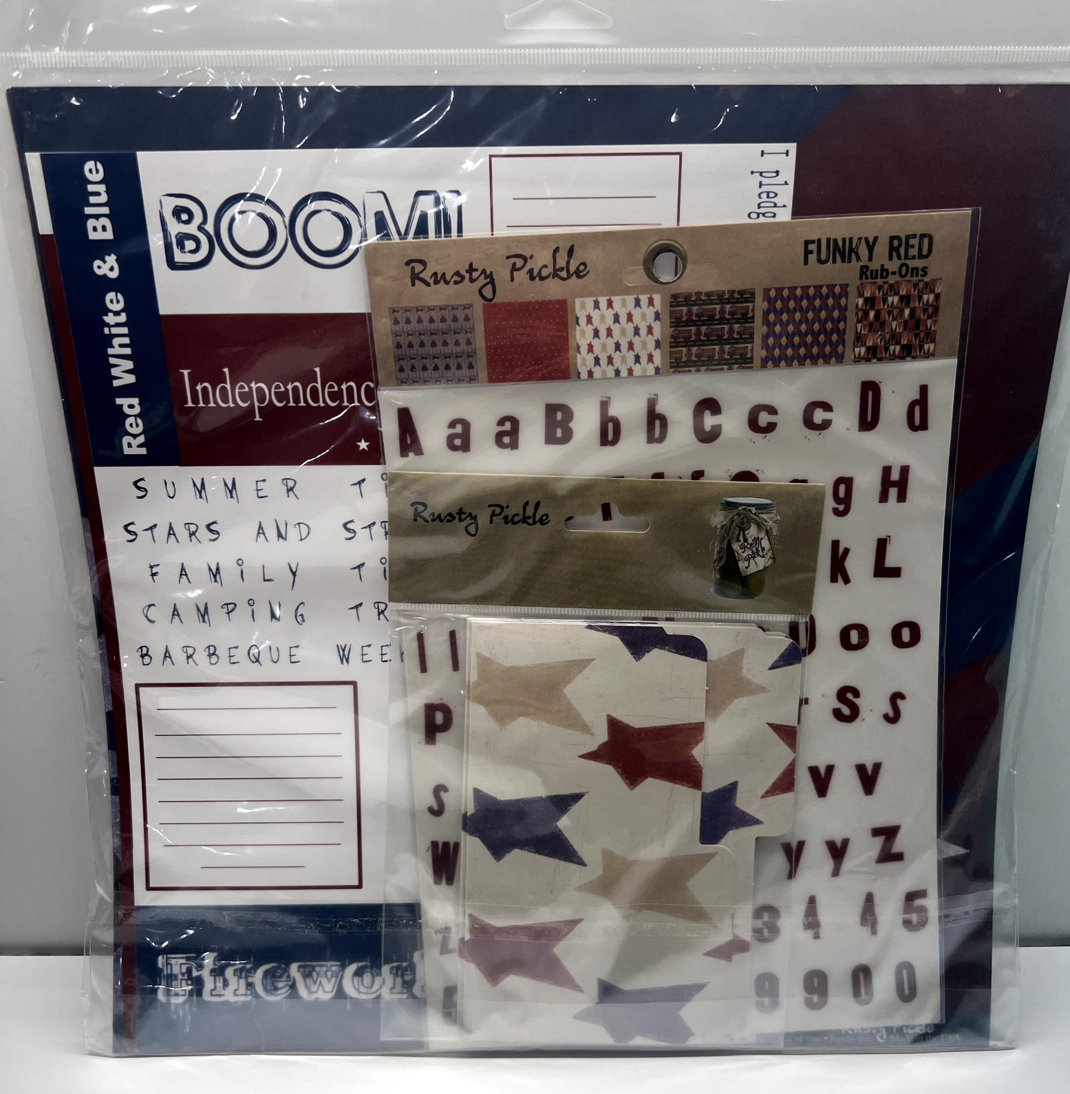 Rusty Pickle - Scrapbooking - 4th of July/Picini/BBQ/Eagle/Flag/America - New