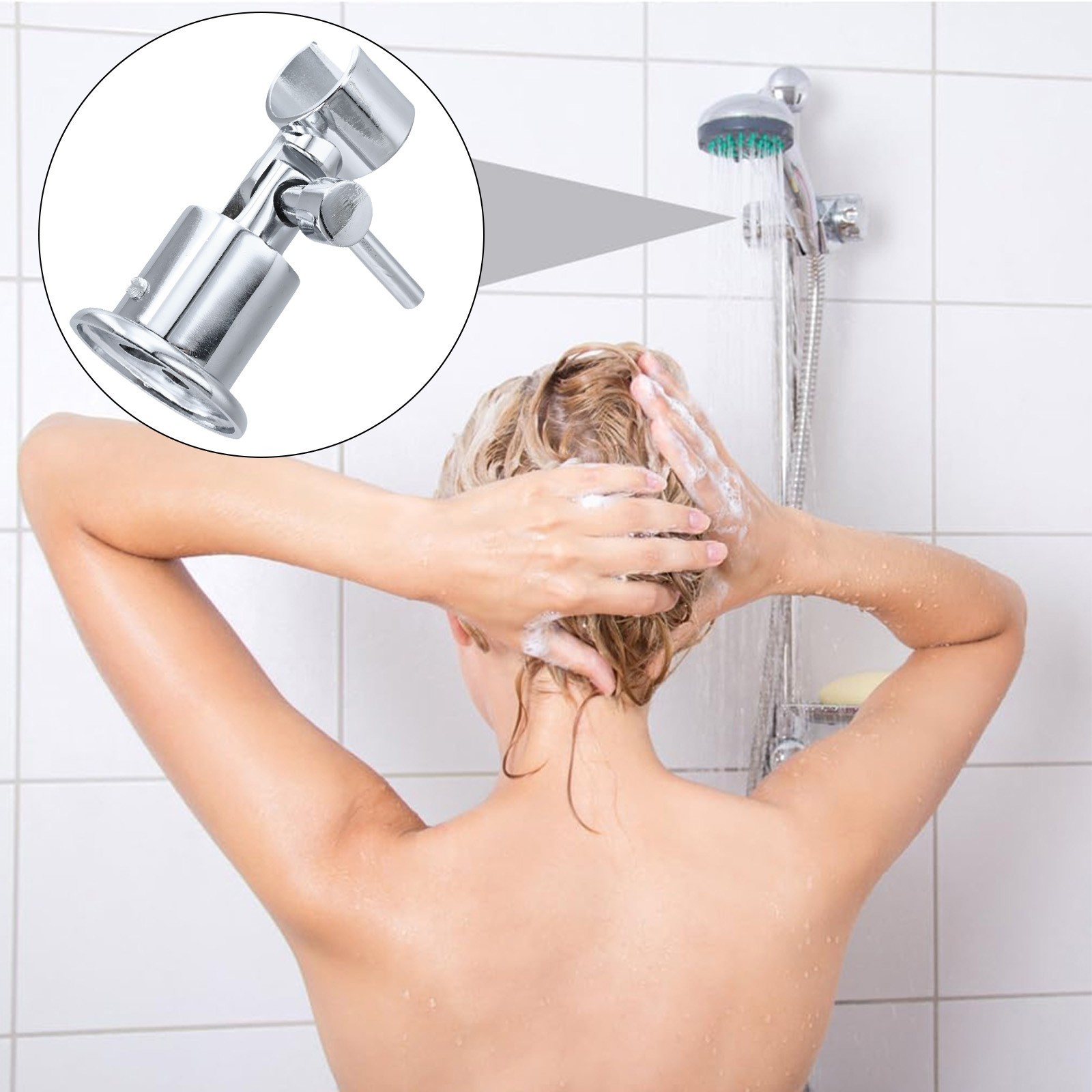 Convenient 180 Degree Rotatable Shower Head Holder Enjoy a Personalized Shower