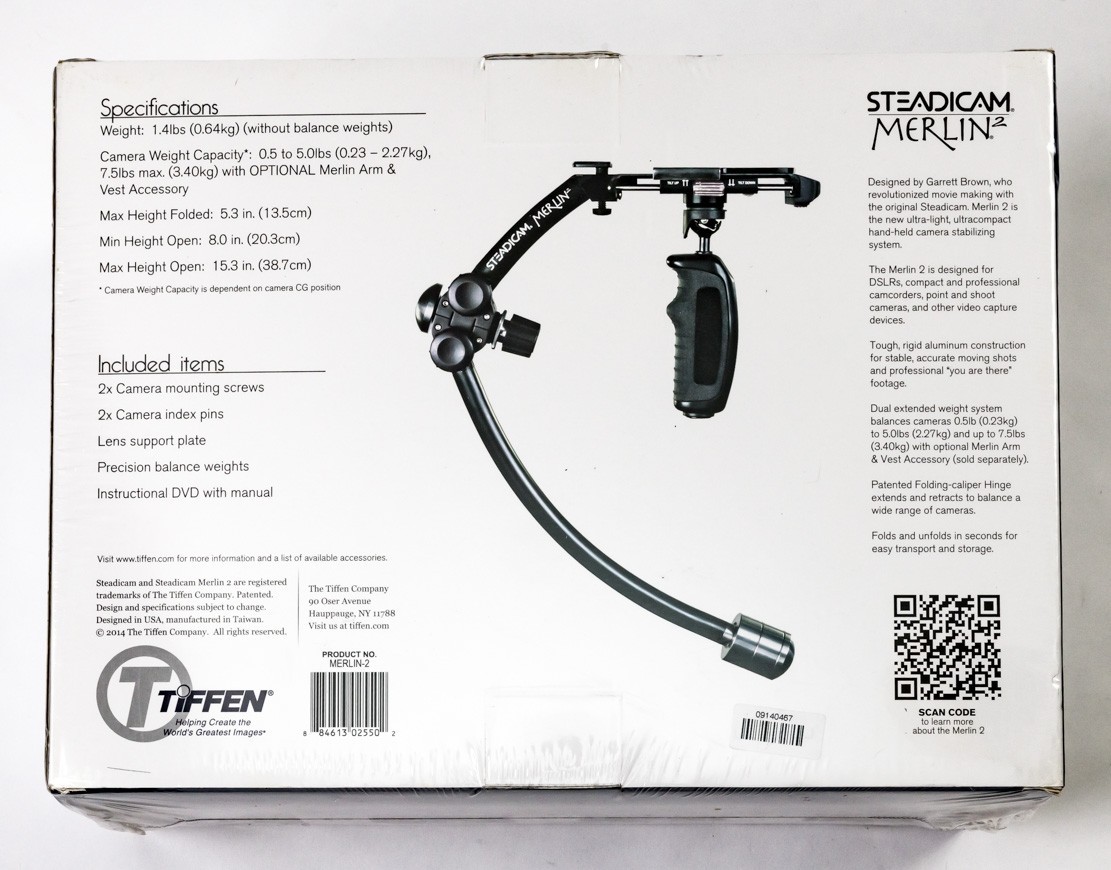 Steadicam Merlin 2 Camera Stabilizing System - SEALED IN BOX