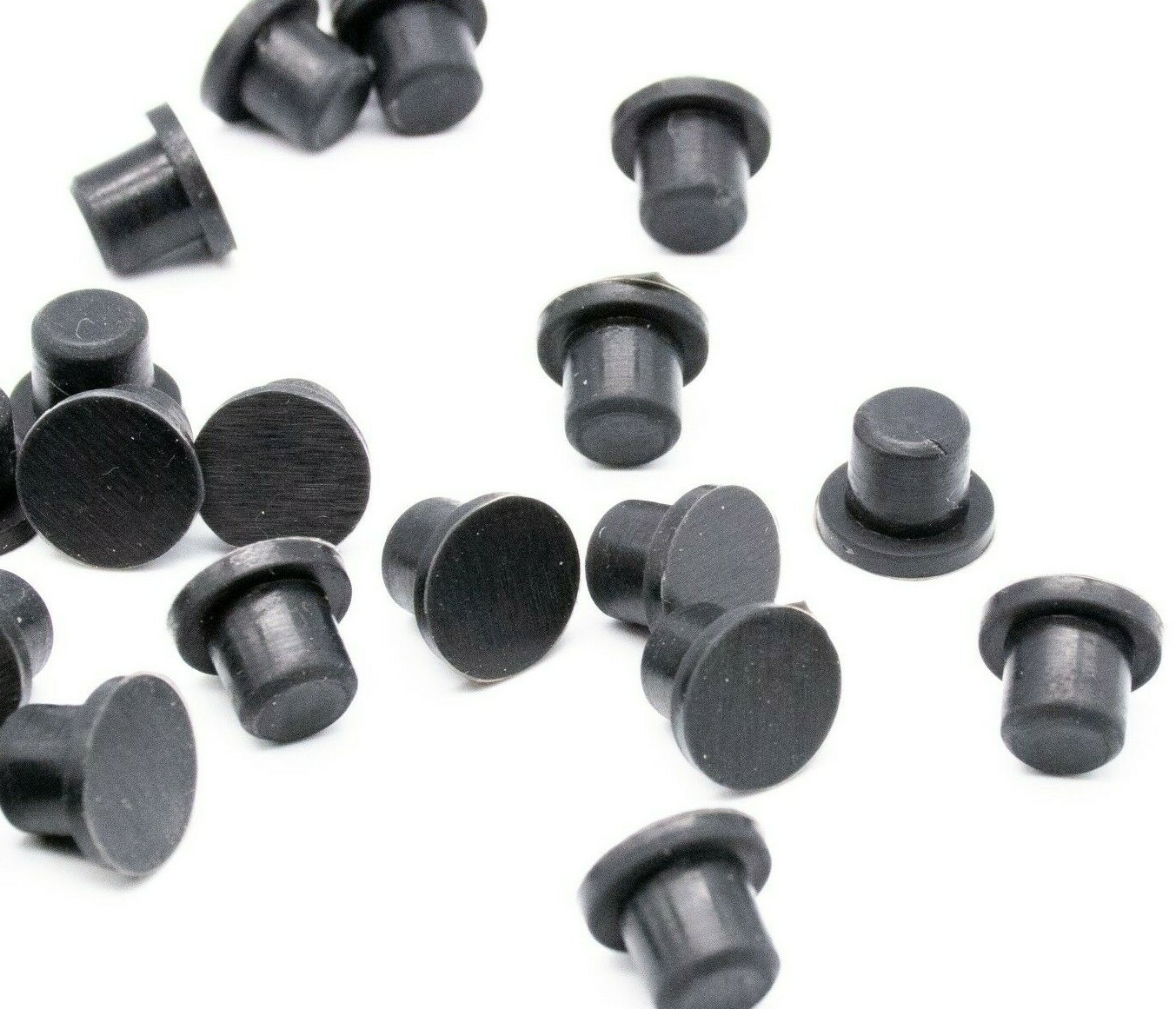 5/16” Rubber Hole Plugs Push In Stem Bumper 25 per package