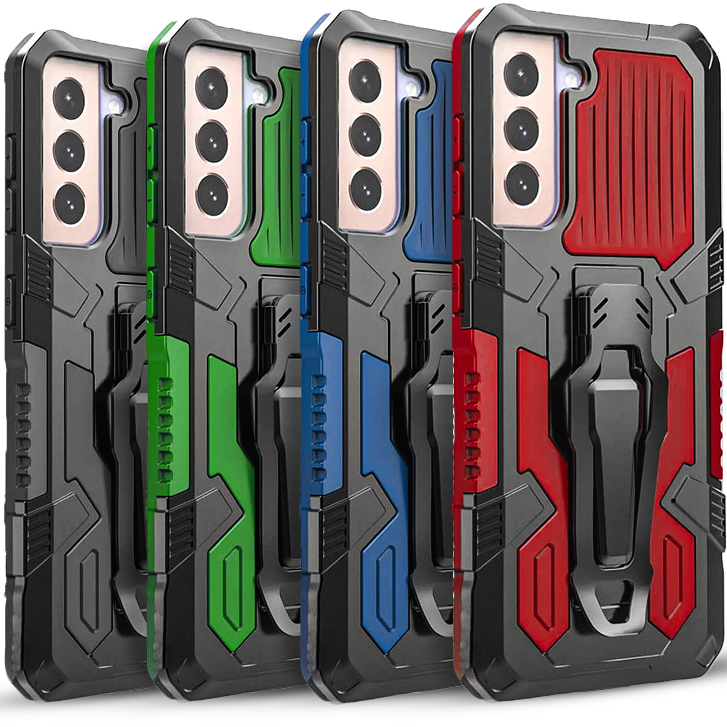 For Samsung Galaxy S21+ FE Plus Ultra 5G Phone Case Cover + Screen Protector