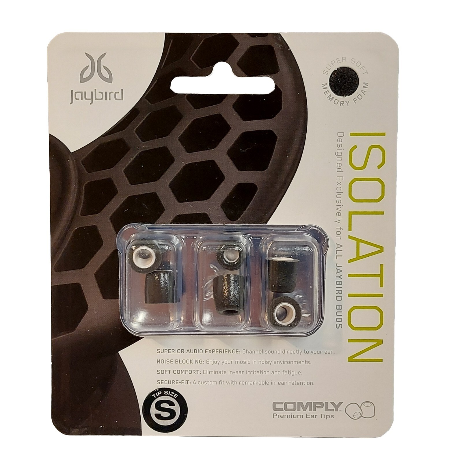 Lot 24 Jaybird Earbud Isolation Foam Tips Size Small Replacement Ear Tips 3 Sets