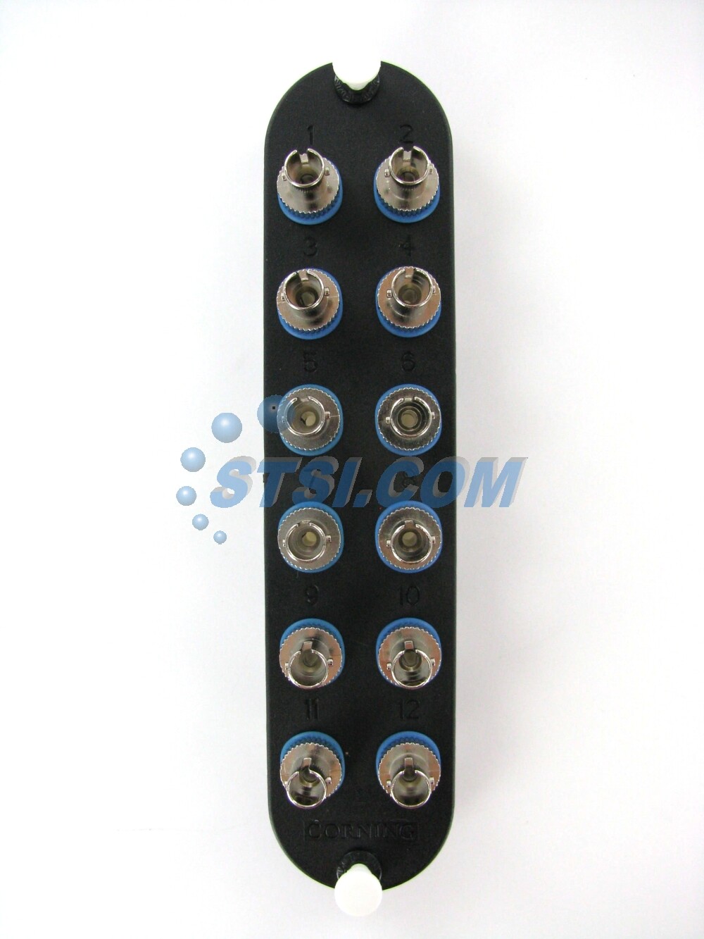 Corning CCH-CP12-19T Patch Panel, 12 ST Simplex OS2 Singlemode Adapters ~STSI