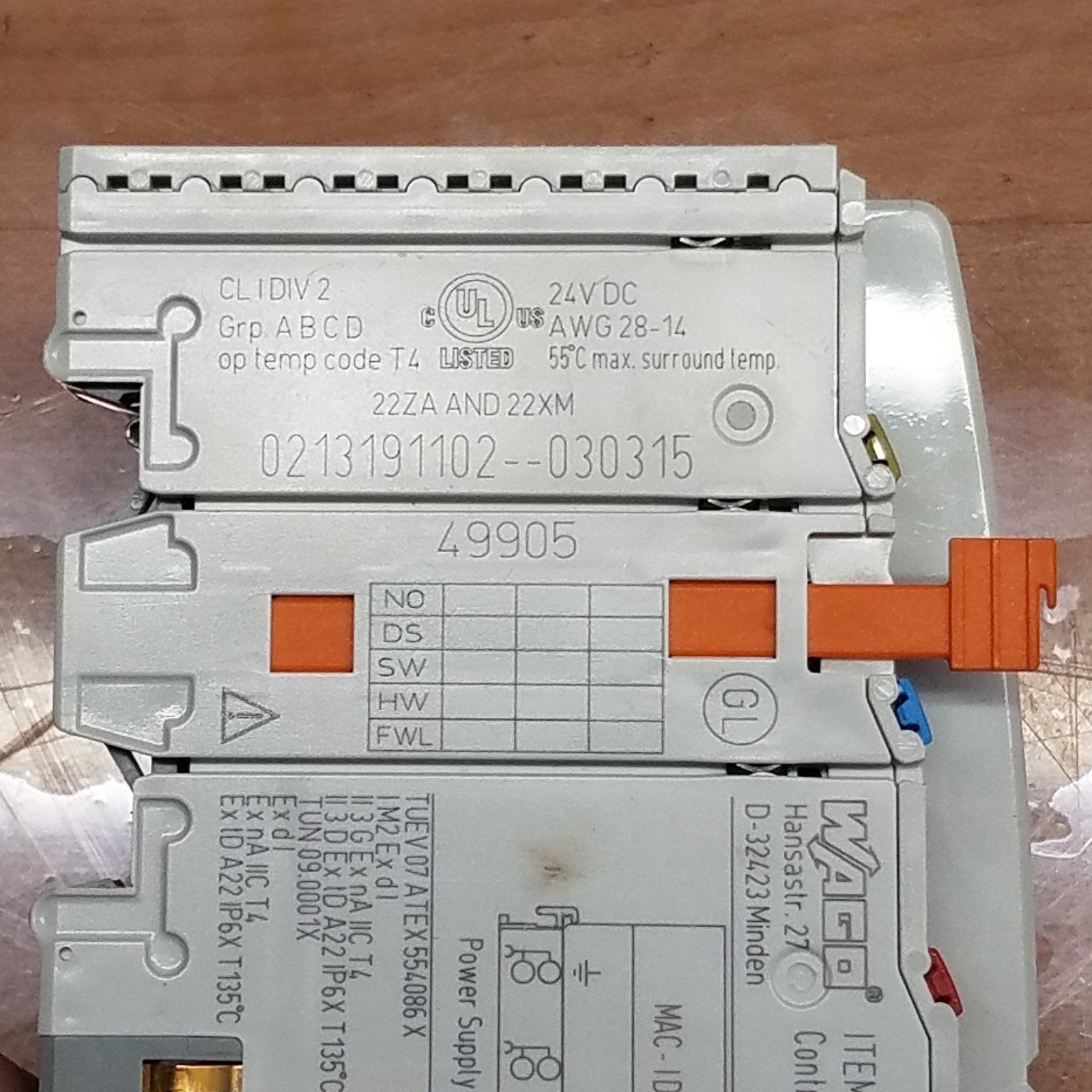 Wago 750-841 Ethernet Module, 24 VDC - USED