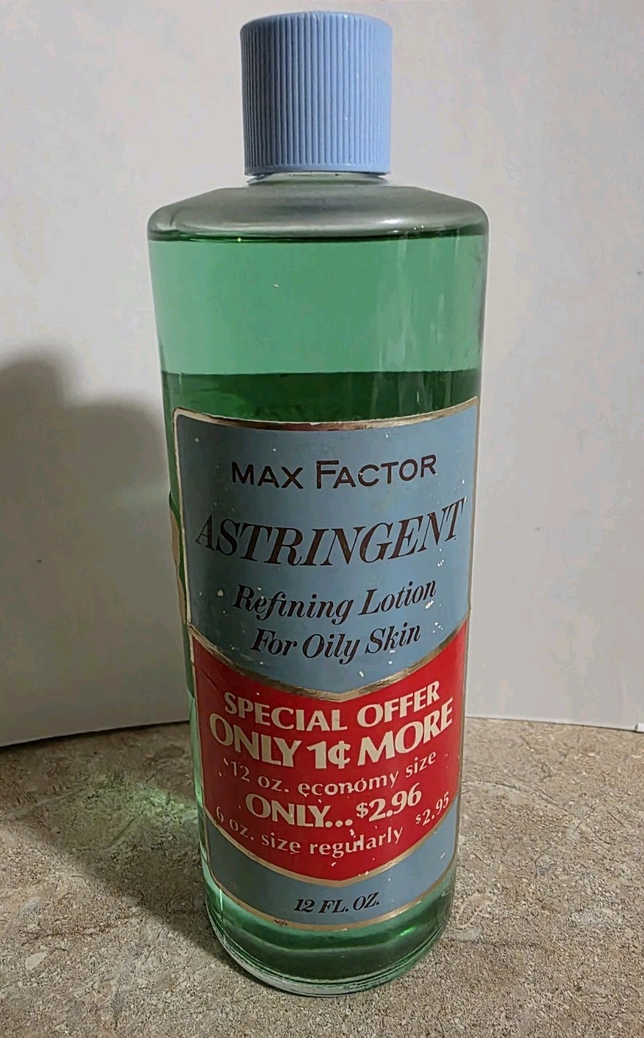 Vintage Max Factor Astringent Refining Lotion 12 FL OZ PROP- READ DESCRIPTION