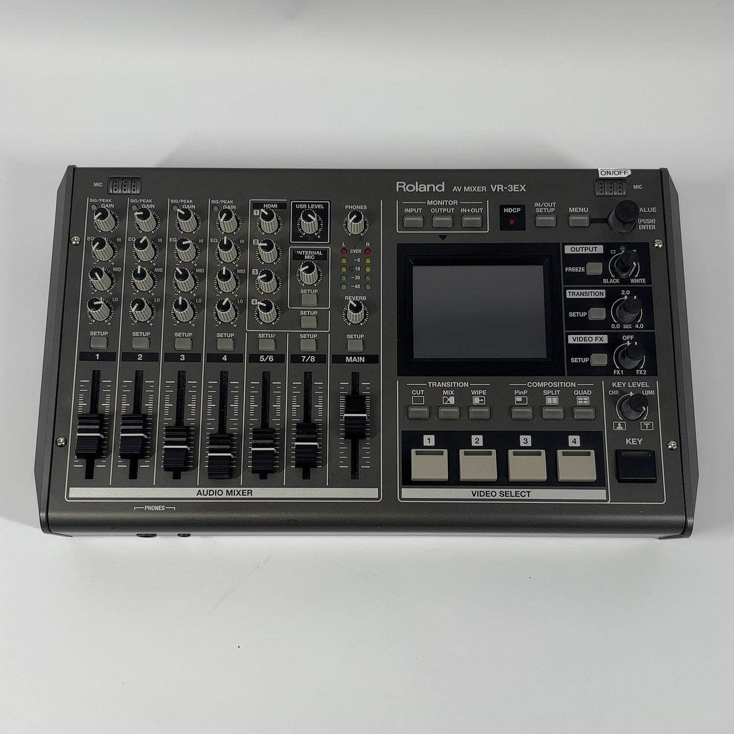 Roland VR-3RX 4-Channel AV Mixer Power Cable Included