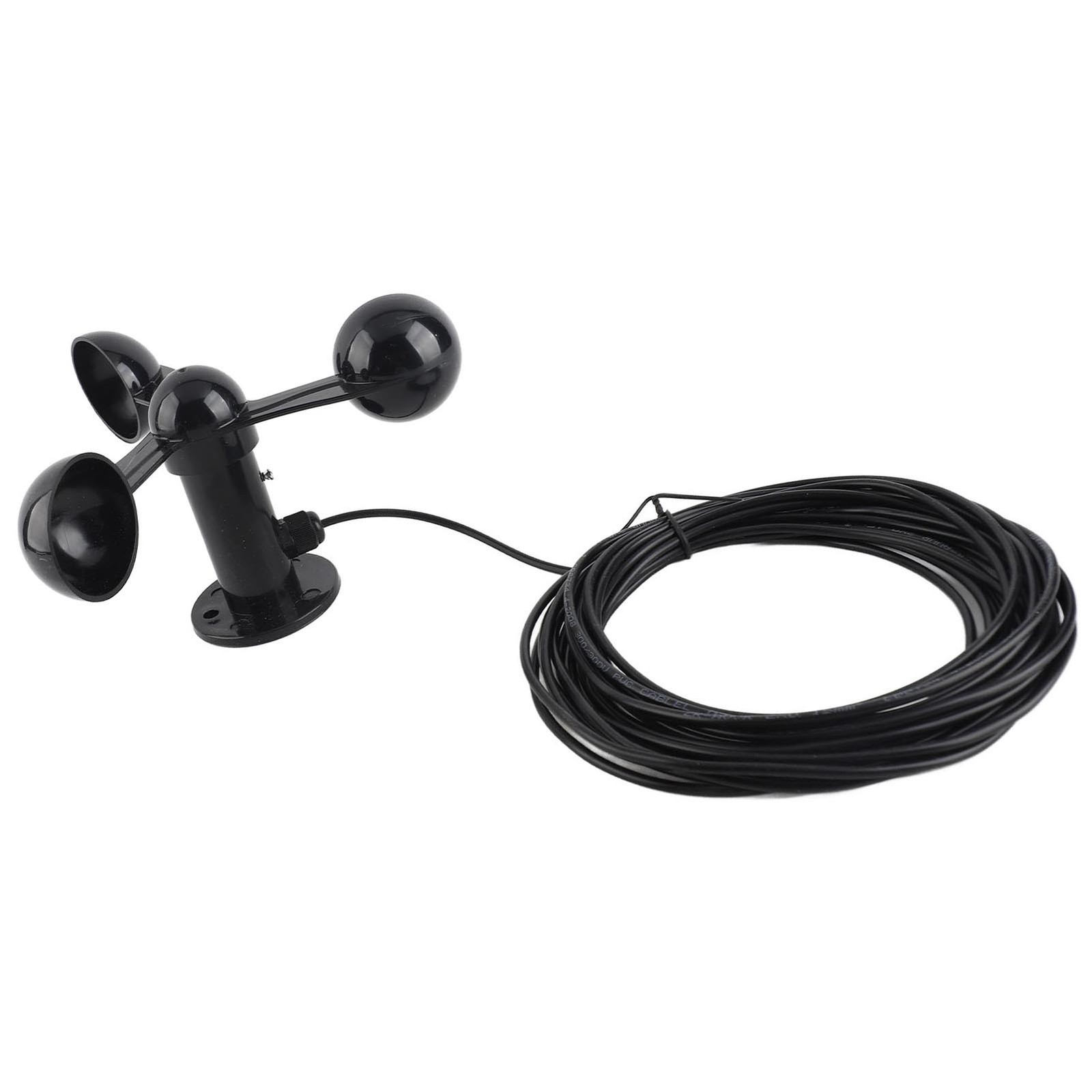 Anemometer Sensor Wind Speeds Cup With 8M Water Resistant Cable 4cm Mounting