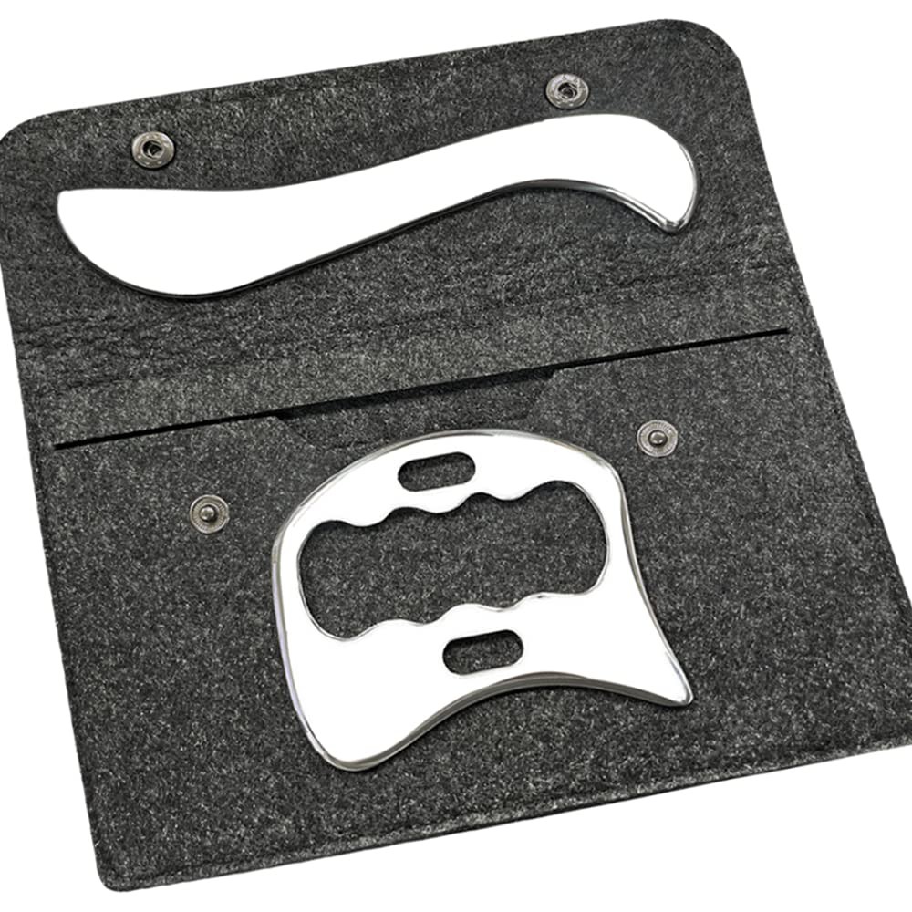 Stainless Steel Gua Sha Scraping Massage Tool-Muscle Scraper - 2 PCS, 2 Pcs