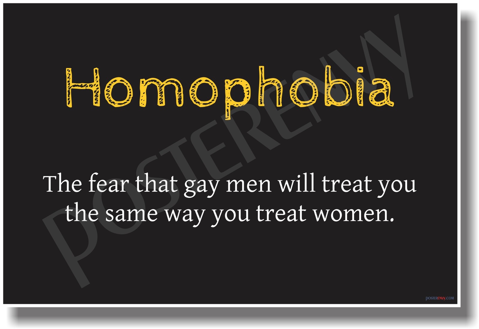 Homophobia - NEW Humor Poster