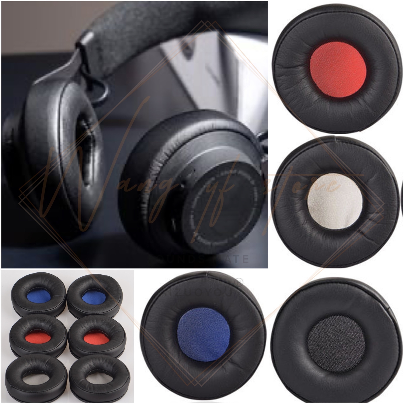 Replacement Ear Pads Foam Cushion Earmuffs for Jabra MOVE Wireless Headphones