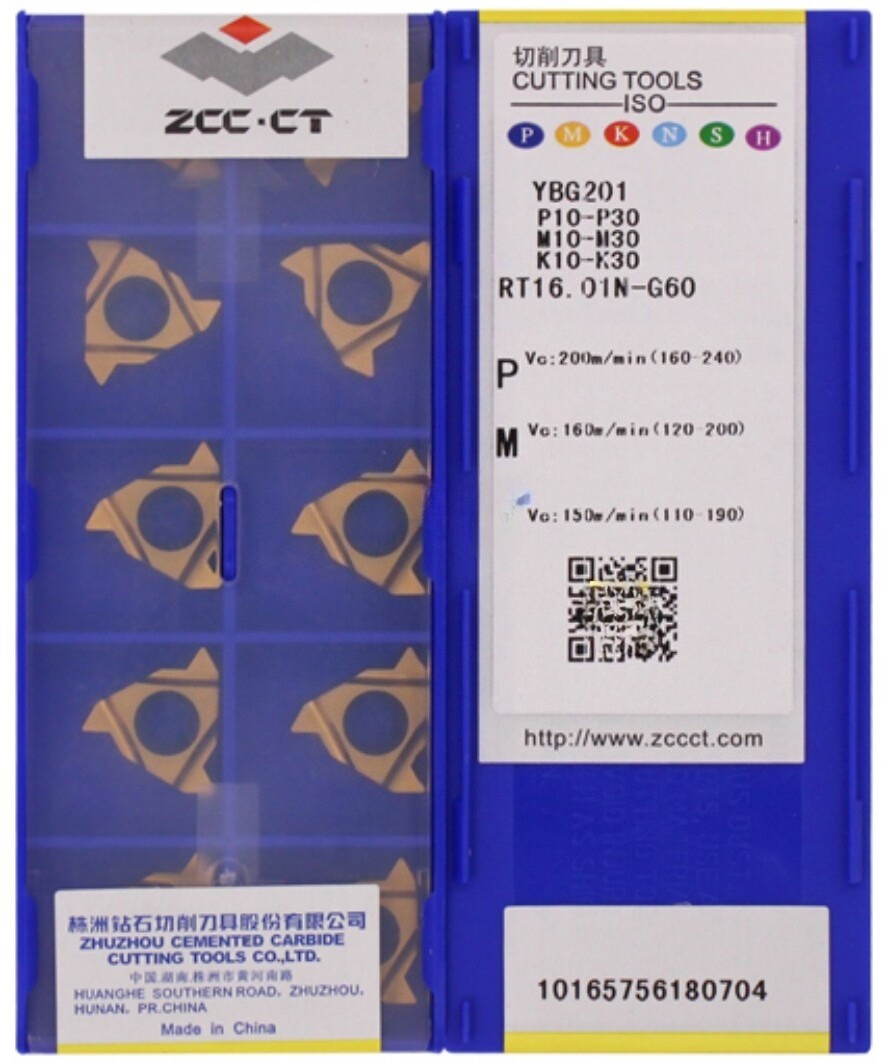 ZCCCT CNC Blade RT16.01N-G60 YBG201 10 PCS/Box Brand New