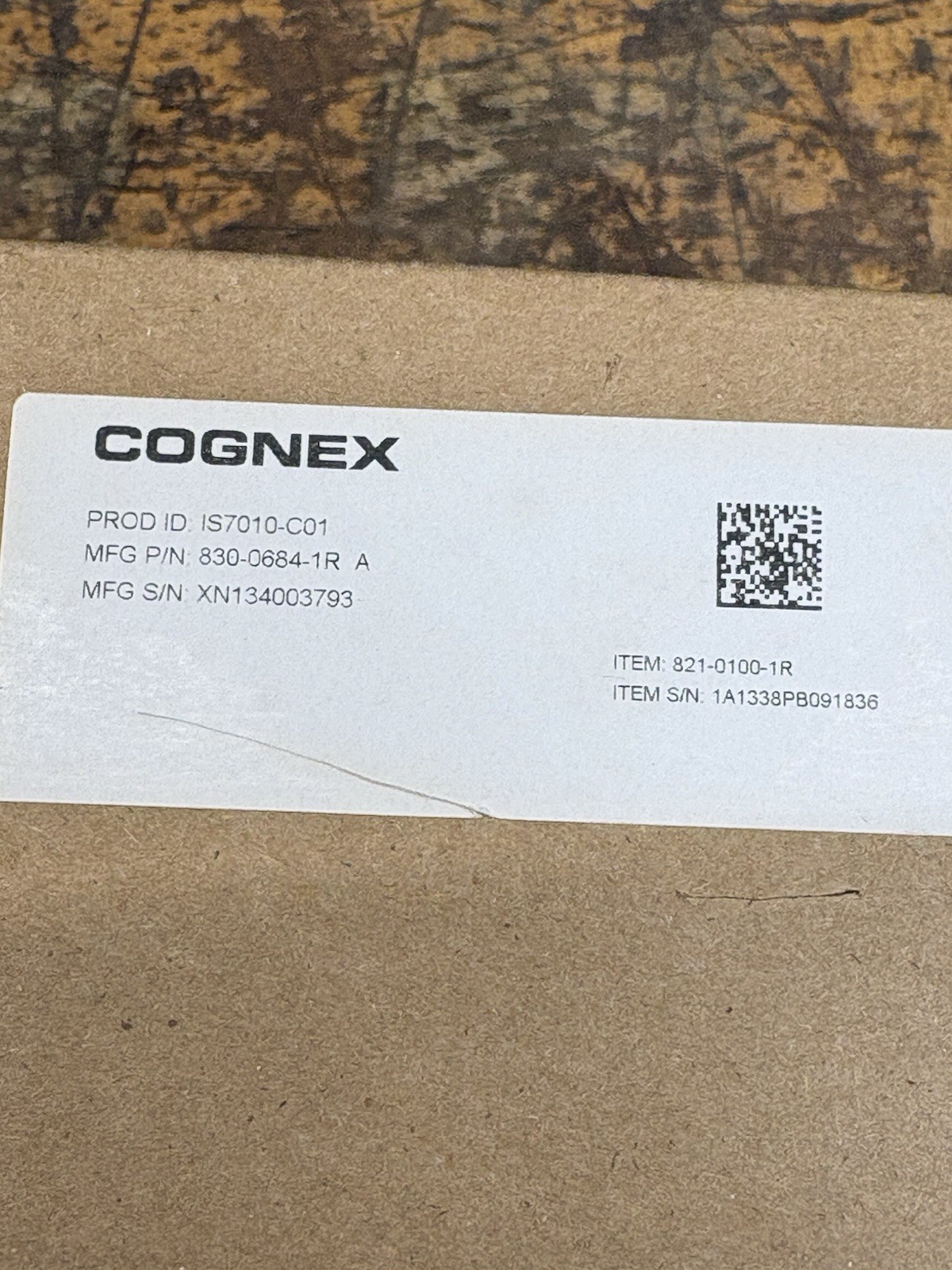 New Cognex Insight Camera. IS7010-C01. 825-0392-1R B. (10I2)