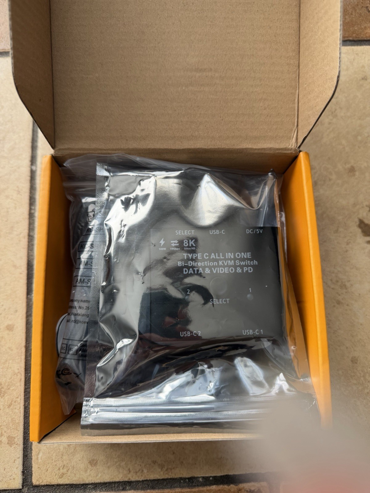 KCeve Type C All In One Bi-Direction KVM Switch Data & Video & PD