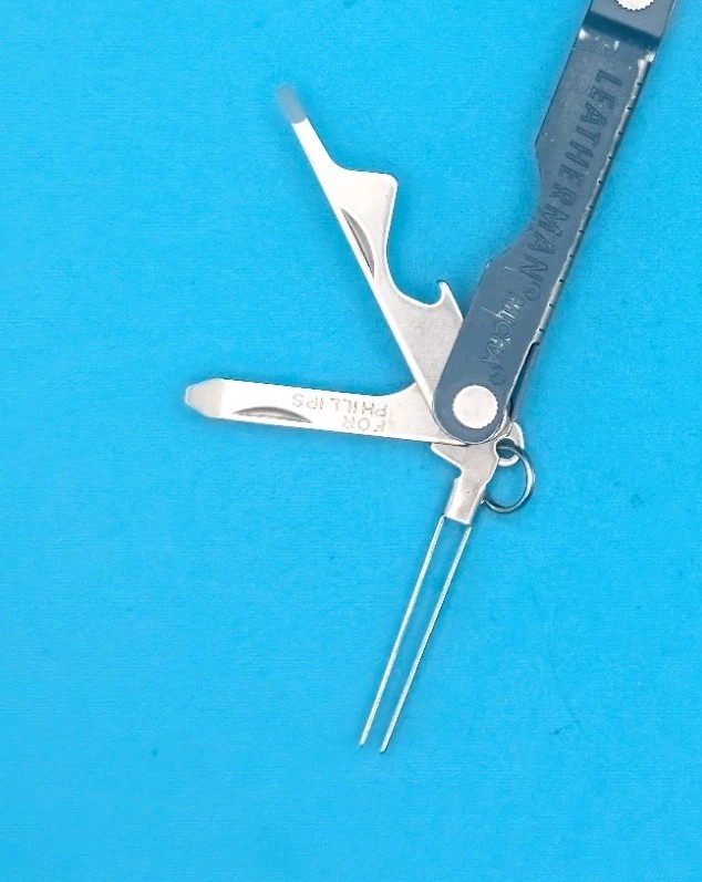 Leatherman Micra Multi-Tool, Knife, Scissors, Key Ring, Navy Blue!
