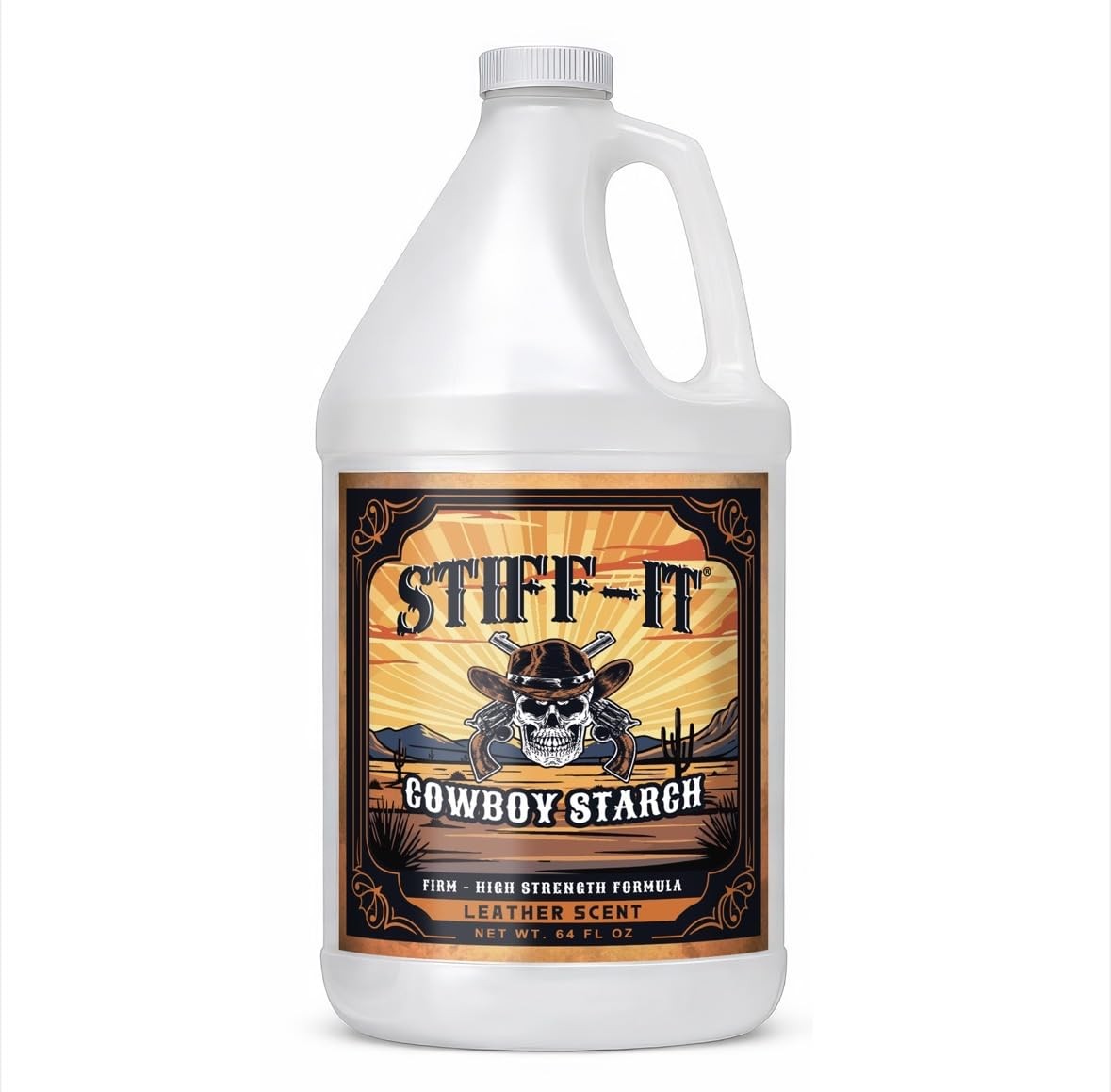 Western Cowboy Starch for Crisp and Clean Denim - Patent Formula with Leather...