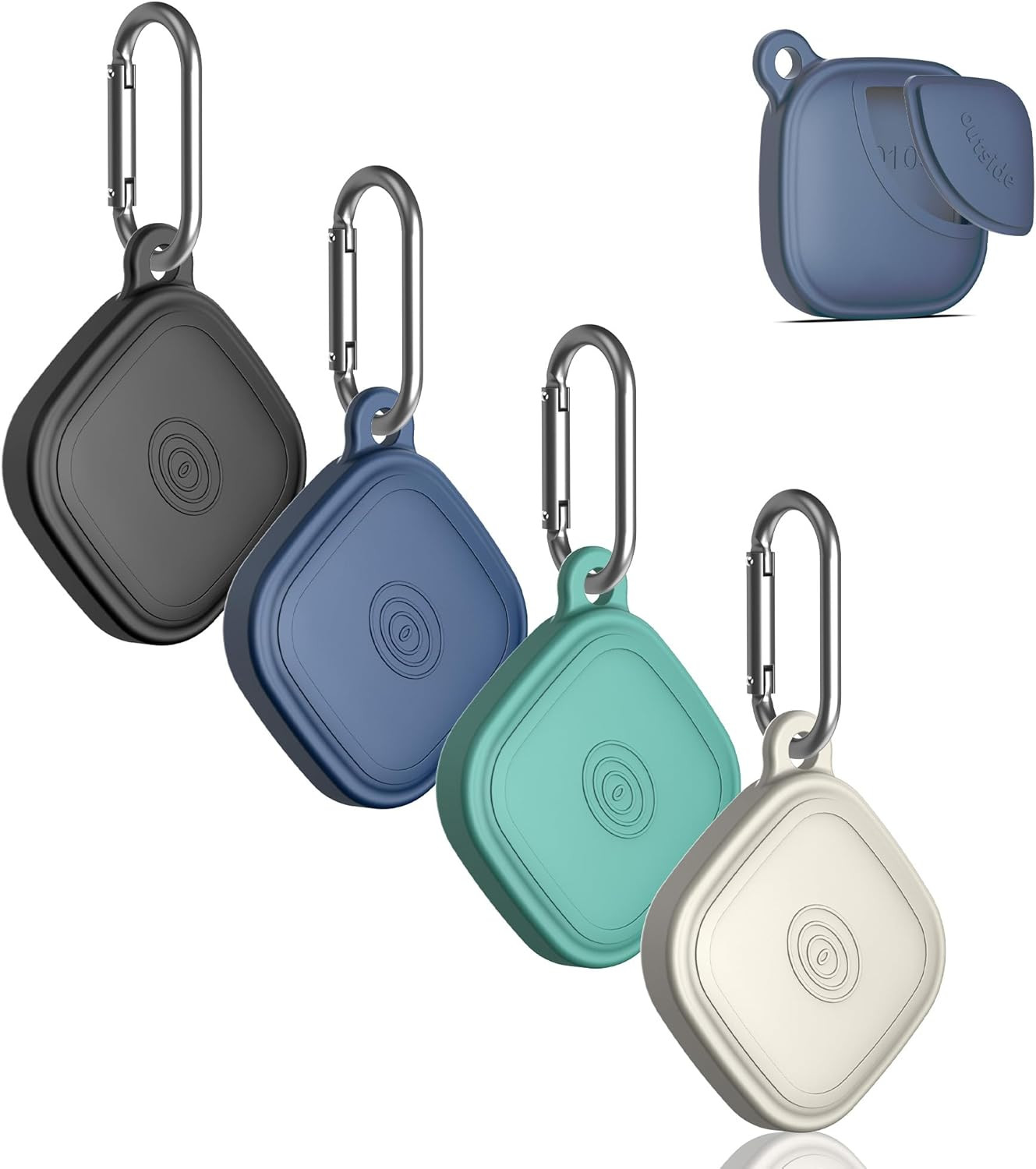 (4-Pack) Silicome Case for Tile Mate 2024, Waterproof Tile Mate Holder Full Body