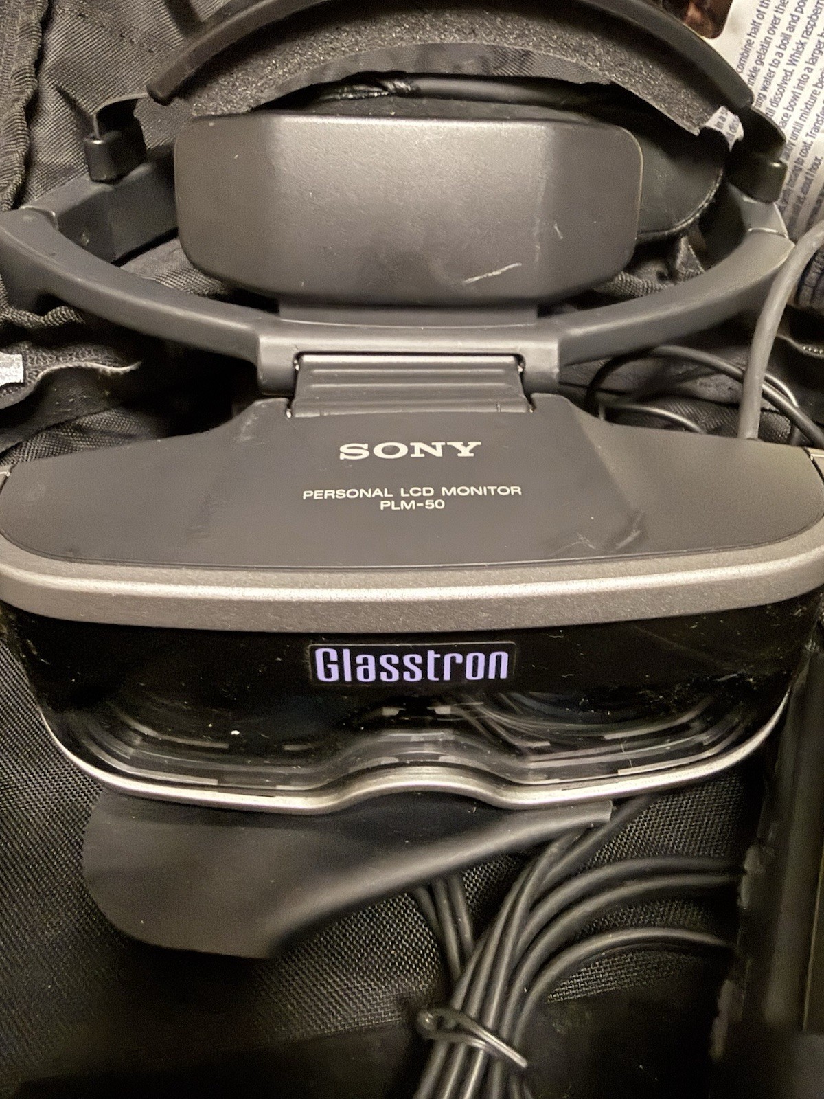Sony GLASSTRON PLM-50 Personal LCD Monitor TESTED Japan
