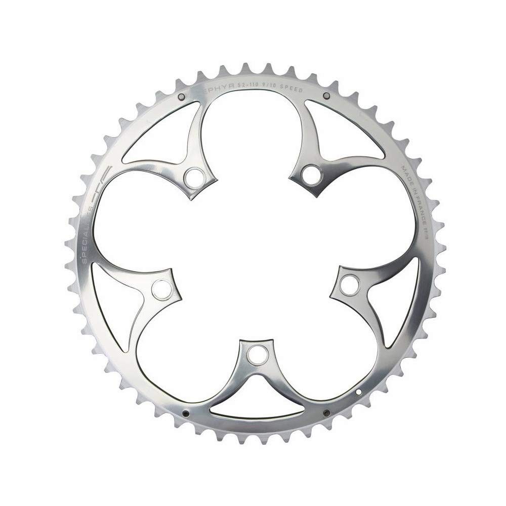 Spécialités TA Zephyr Compact 5-Arm 110pcd 9/10 Speed Chainring Outer 53t Silver