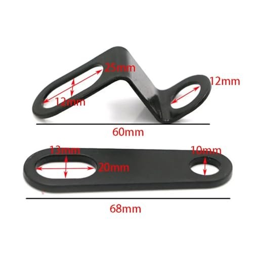 4 Pack Motorcycle Rear Turn Signal Mounting Bracket Lamp Light Relocation