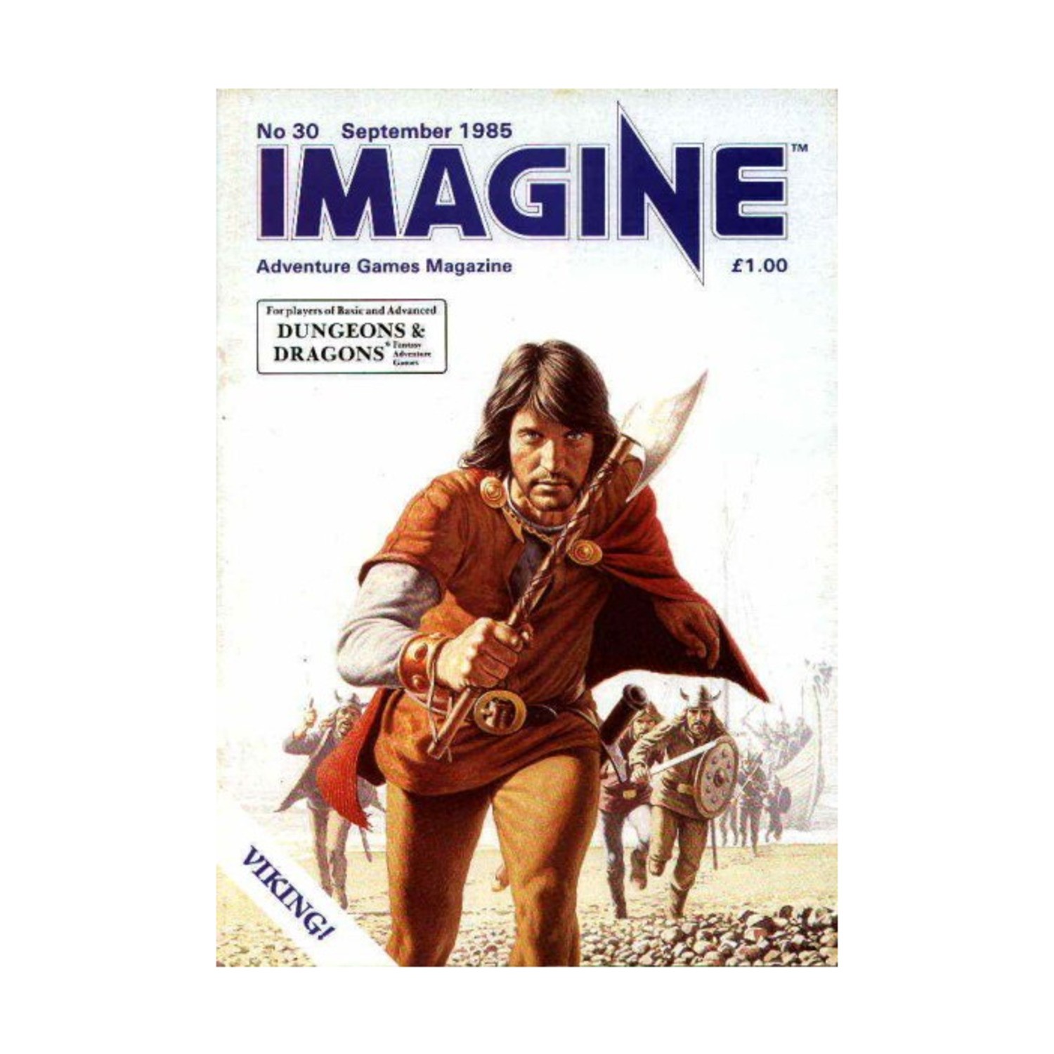 TSR Imagine #30 "Battleystem Scenario, Vikings, Icelanders, Pelinore" Mag VG