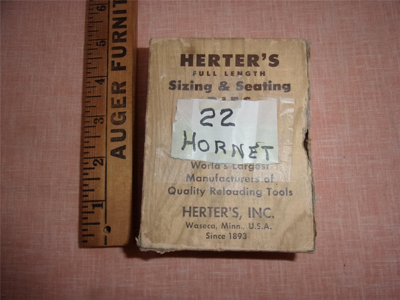 HERTER’S CHROME PLATED TWO DIE SET IN 22 HORNET