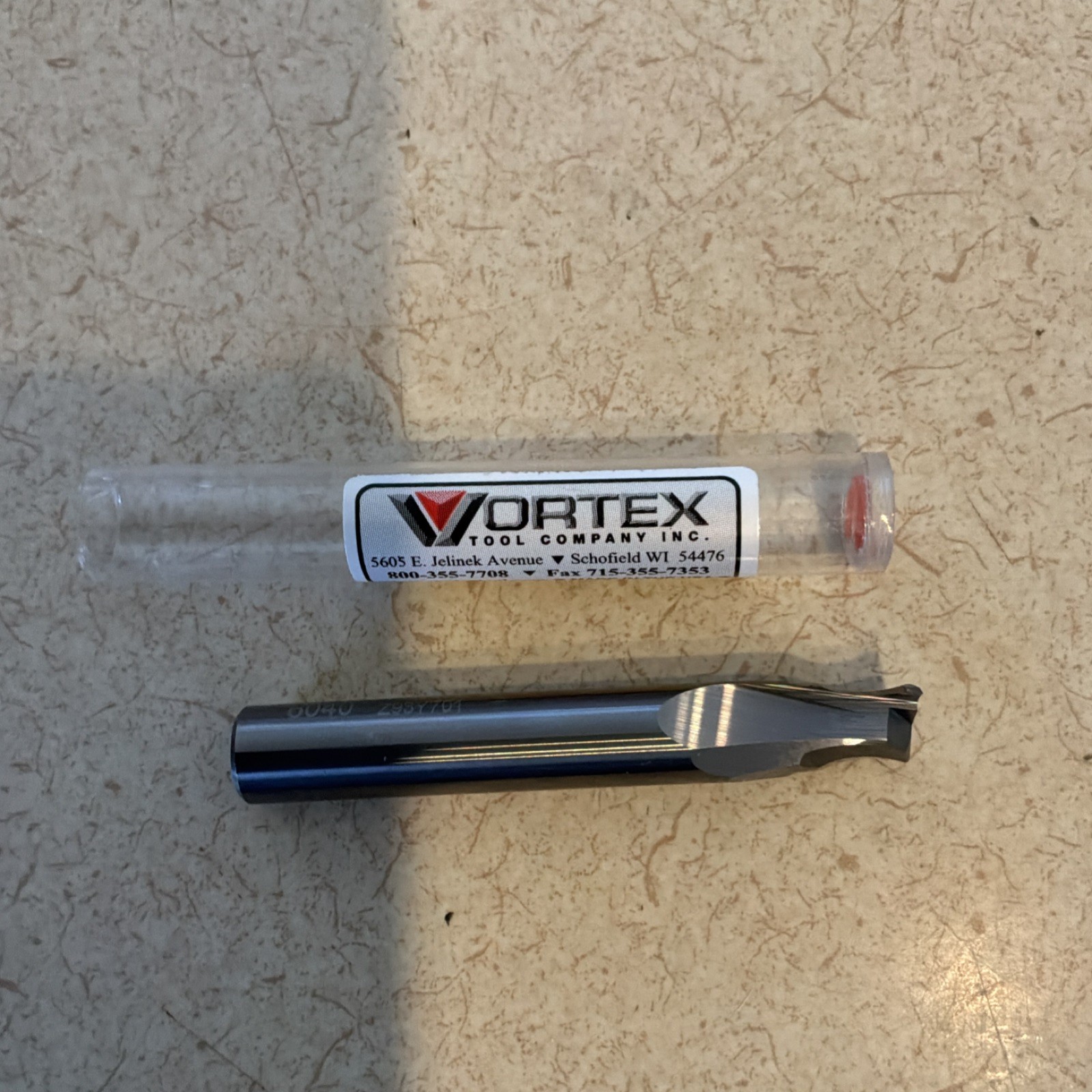 Vortex 6040 Silver Router Bit, Model 6040, 1 Item, Package Quantity 1, MPN 6040