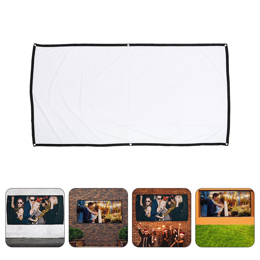 Movie Projection Curtain Folding Projector Screen Polyester Projection Screen