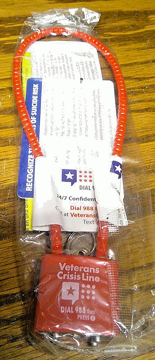 Gun Cable Safety Lock w/2 Keys New In Package-for Safe Handling & Storage   1055