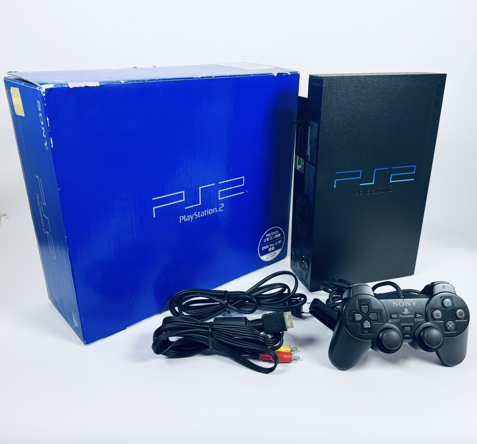 SONY PS2 PlayStation2 SCPH-18000 Console Set of 1 controllers　Black Japan