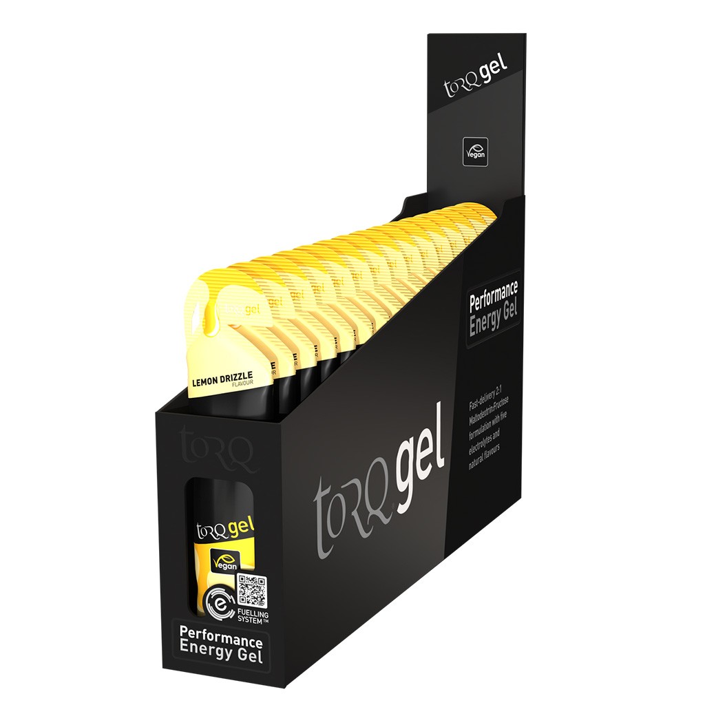 Torq Lemon Drizzle Energy Gel - Organic, Electrolyte-Infused, Easy-Consume