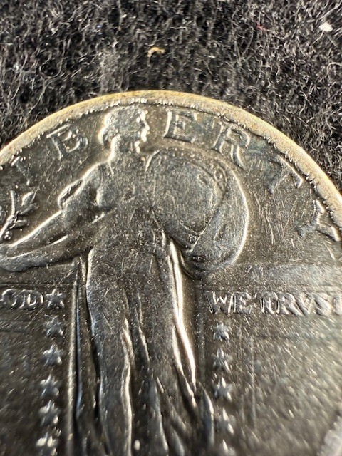 1929-P Standing Liberty Quarter 25C - 90% Silver GREAT DETAILS! SHIPS FREE! (3)