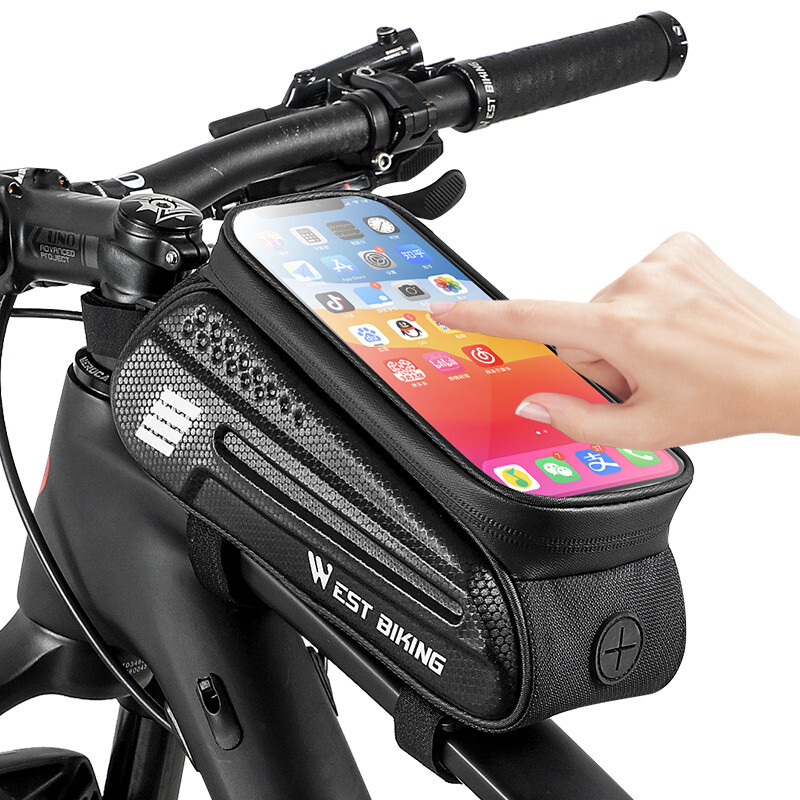 WEST BIKING Waterproof Bicycle Top Tube Front Bag Phone Bag Cycling Bike Bag