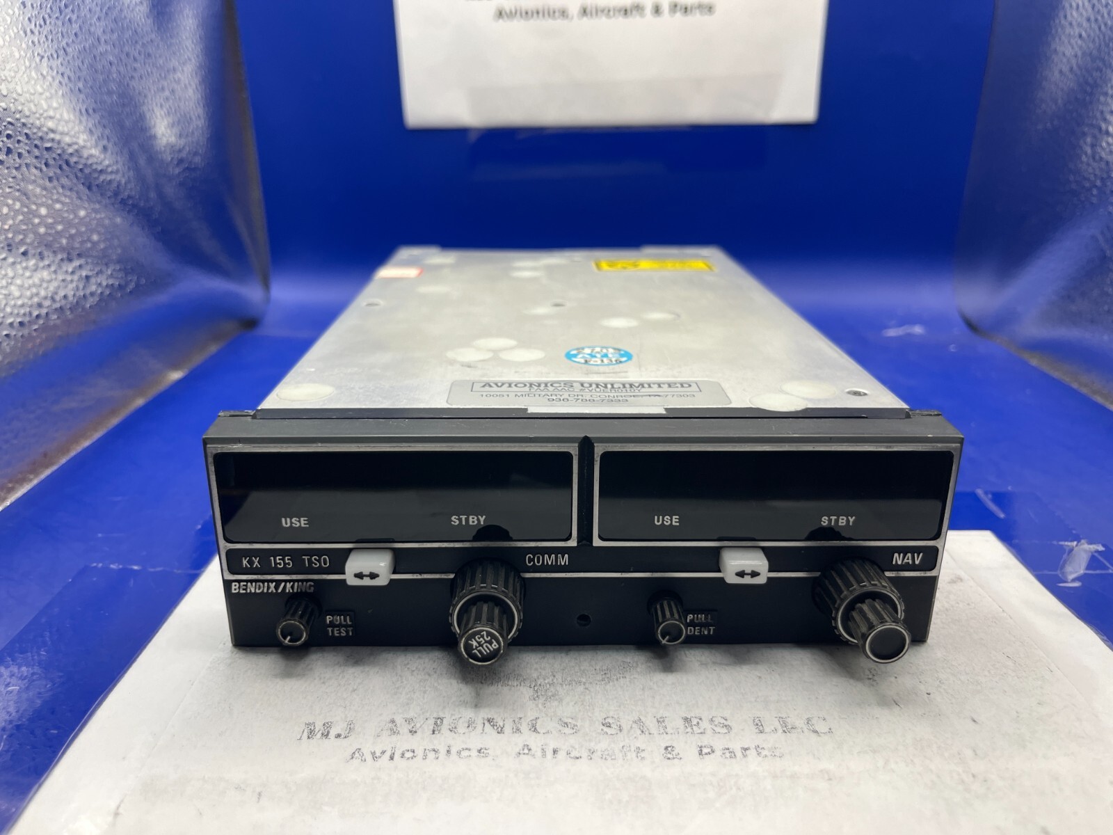 BENDIX/KING KX 155 P/N 069-1024-42 14VDC WITH GLIDE/SLOPE WITH FAA FORM 8130-3