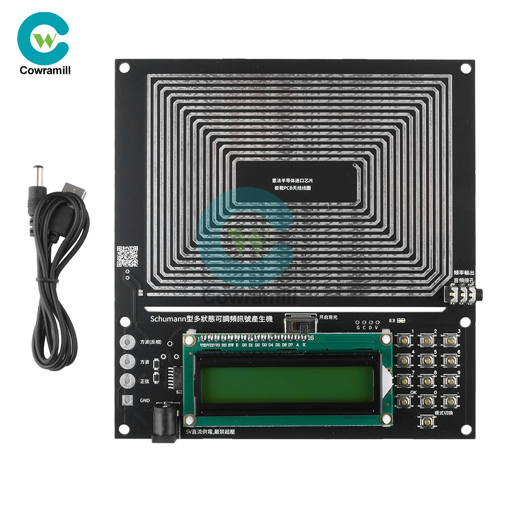 Schumann Wave Generator Adjustable 0.1HZ~30KHZ Sine+Square+Inverted Square Wave