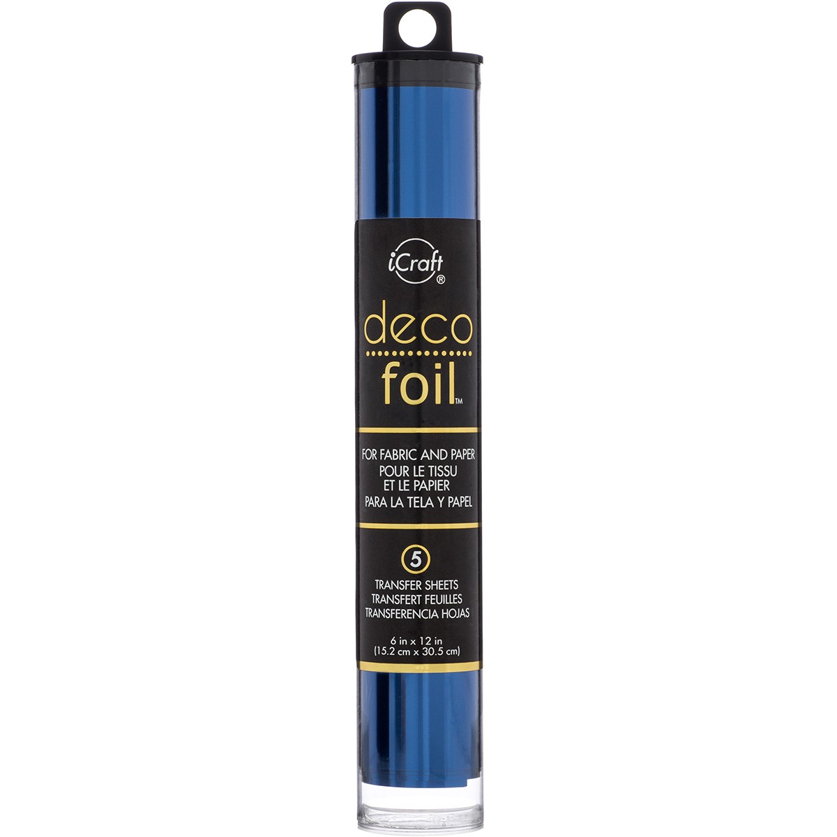 Thermoweb Deco Foil Transfer Sheets 6"X12" 5/Pkg-Deep Blue