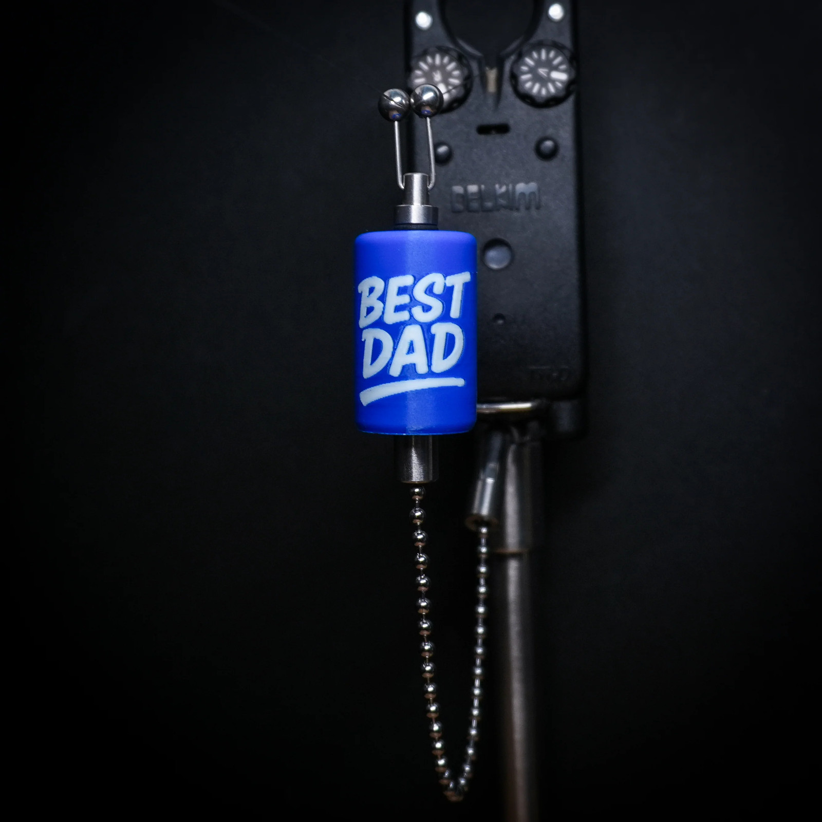 Custom Best Dad Blue Carp Stainless Steel Carp Fishing Bobbin