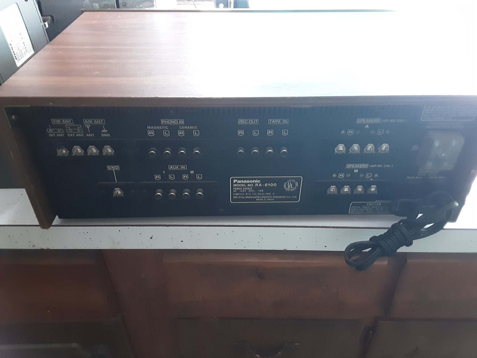 Vintage Panasonic RA-6100 Integrated Receiver TESTED WORKING