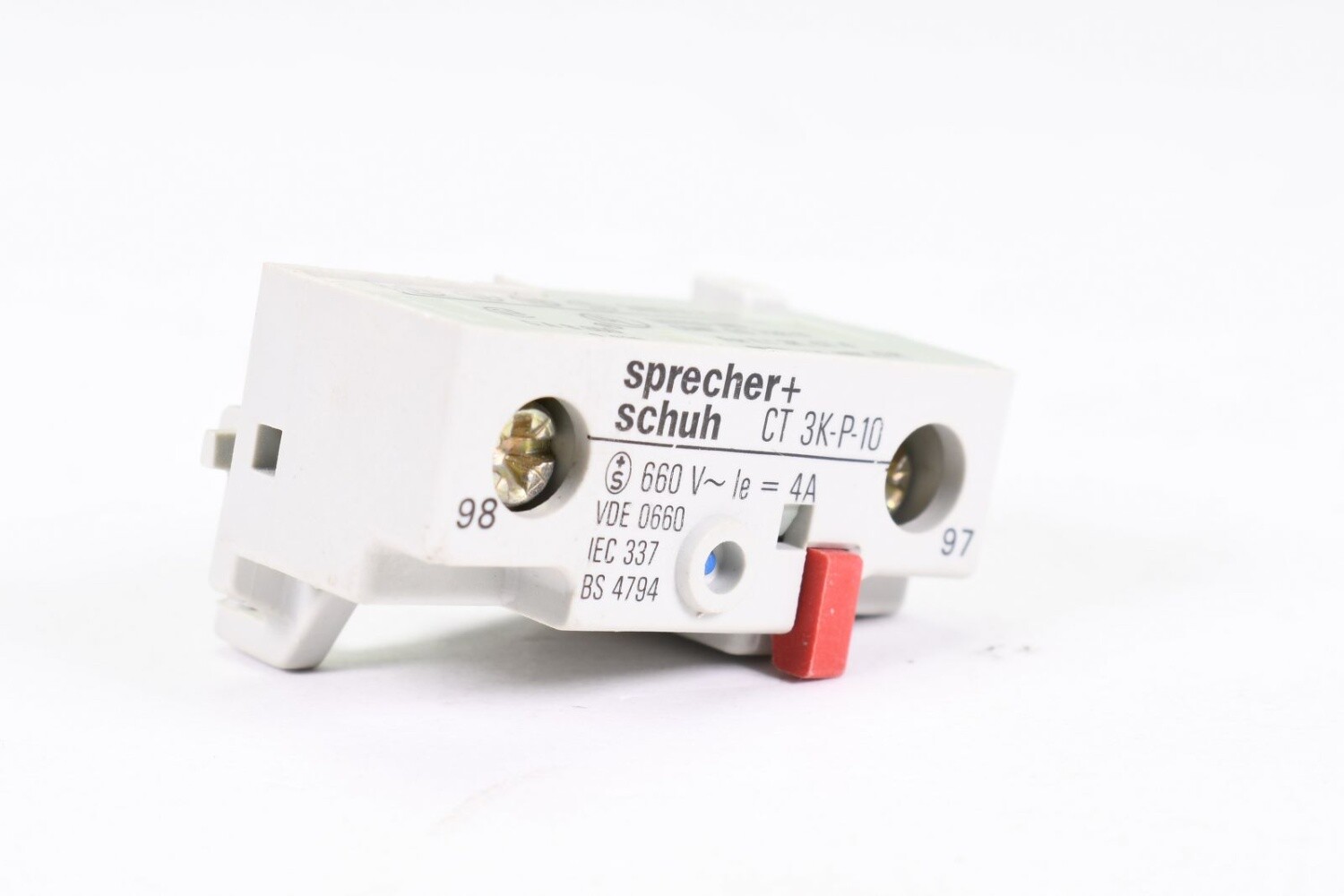 SPRECHER+SCHUH CT 3K-P-10, Auxiliary contact block