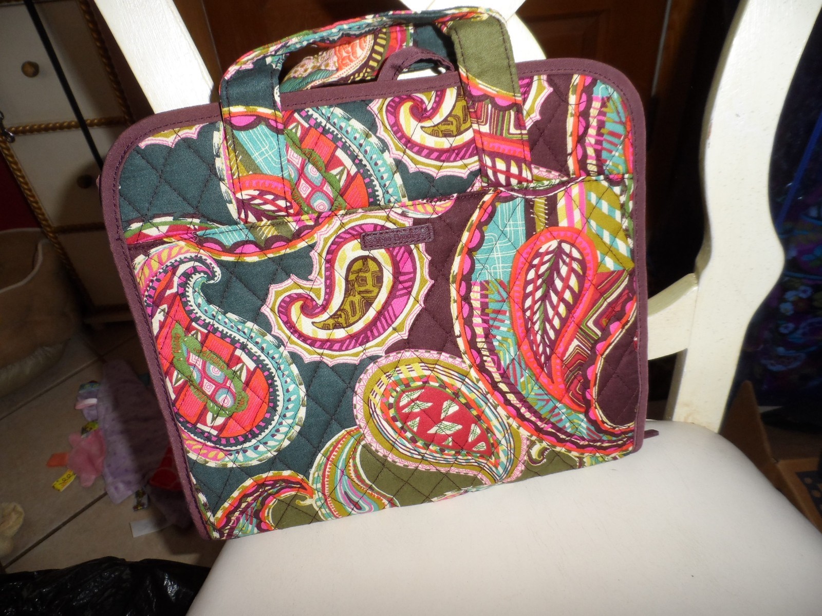 Vera Bradley hanging organizer in Heirloom Paisley Pattern