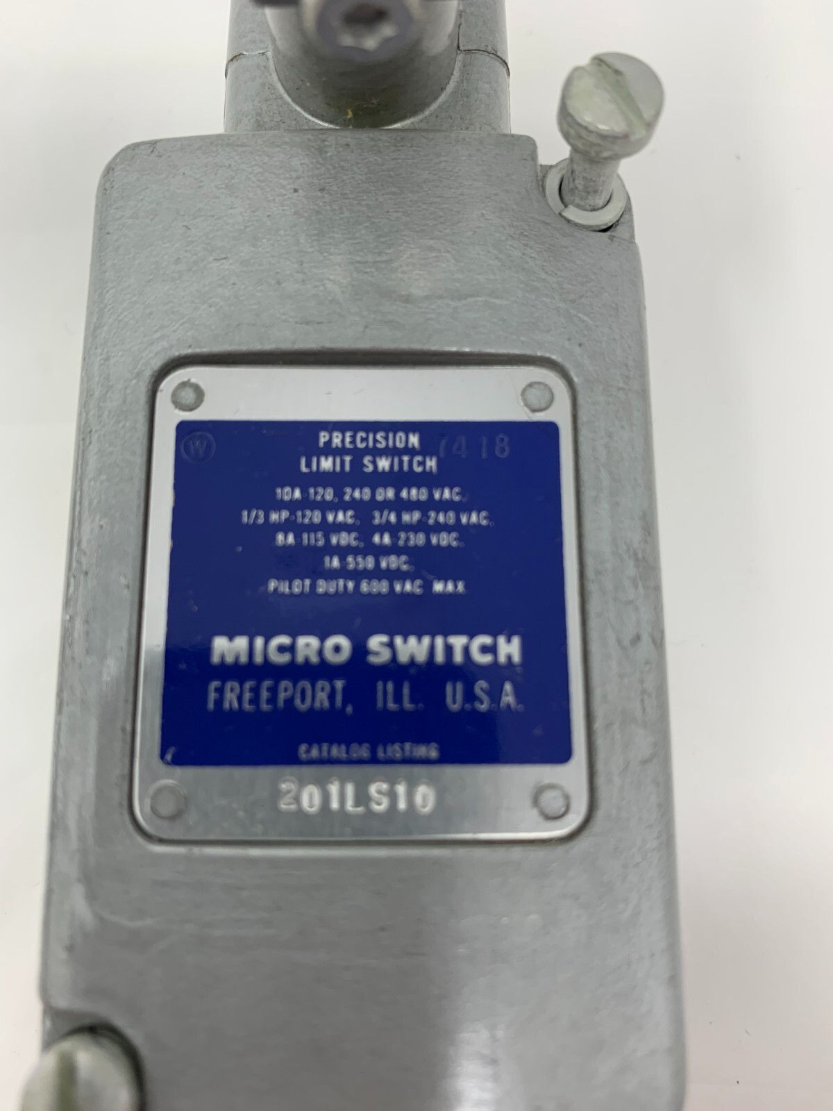 Honeywell Micro Switch 201LS10 Limit Switch