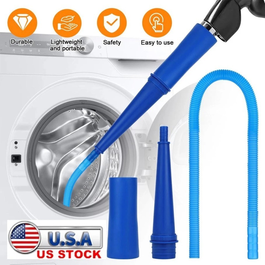 Dryer Vent Cleaner Kit Vacuum Hose Attachment Brush Lint Remover Power Washer+/