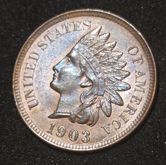 1903 Indian Head Cent - Very Sharp Reflective Coin - Outstanding Reverse