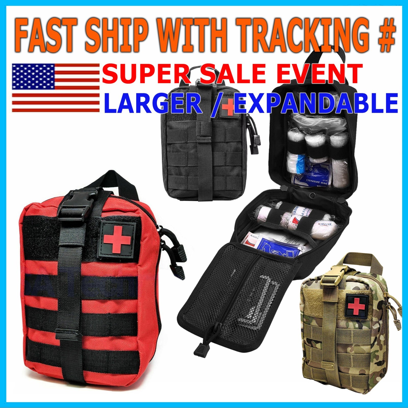 Tactical Survival Hunting Pouch for Ifak Emt Molle First Aid Storage Medic Bag
