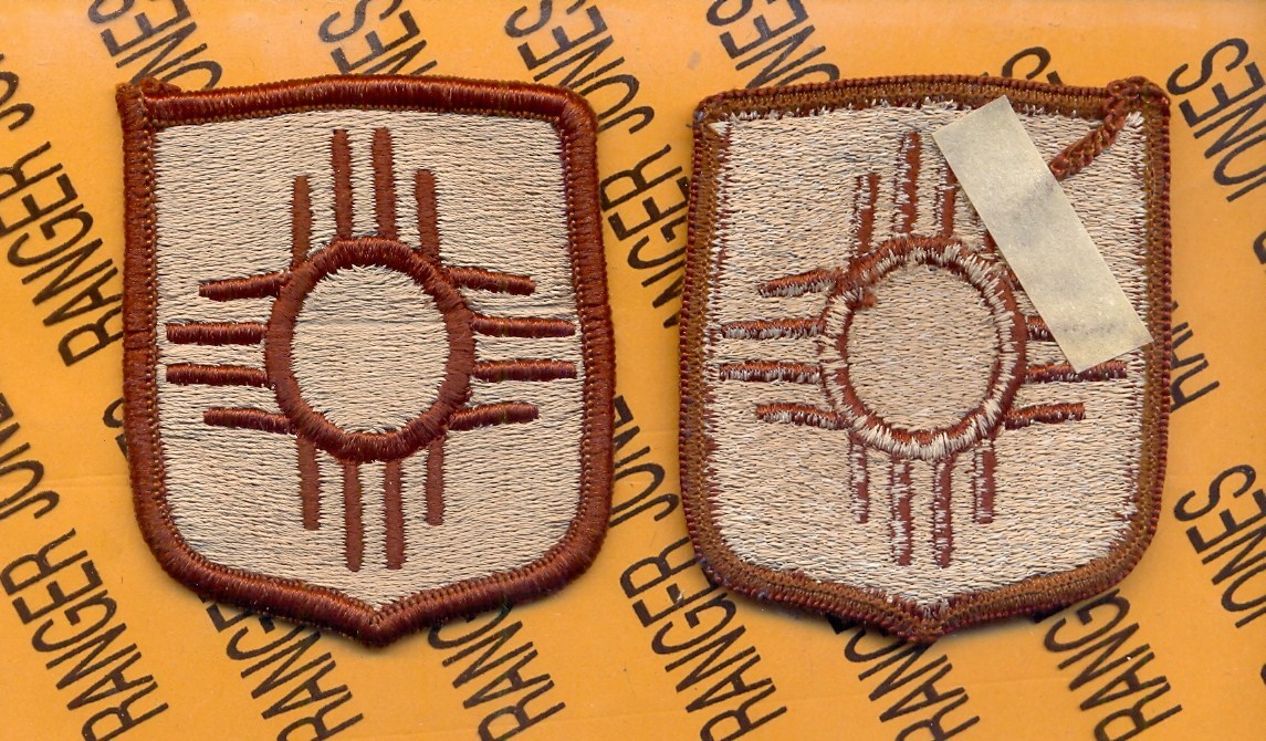 US Army New Mexico National Guard ARNG ~2.75" Desert DCU patch m/e Type II