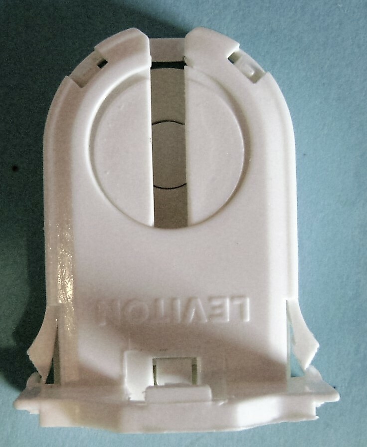 8x Leviton 13661-SNP Non-Shunt Lamp Holder T8/T12 LED Fluorescent Bi-Pin Socket
