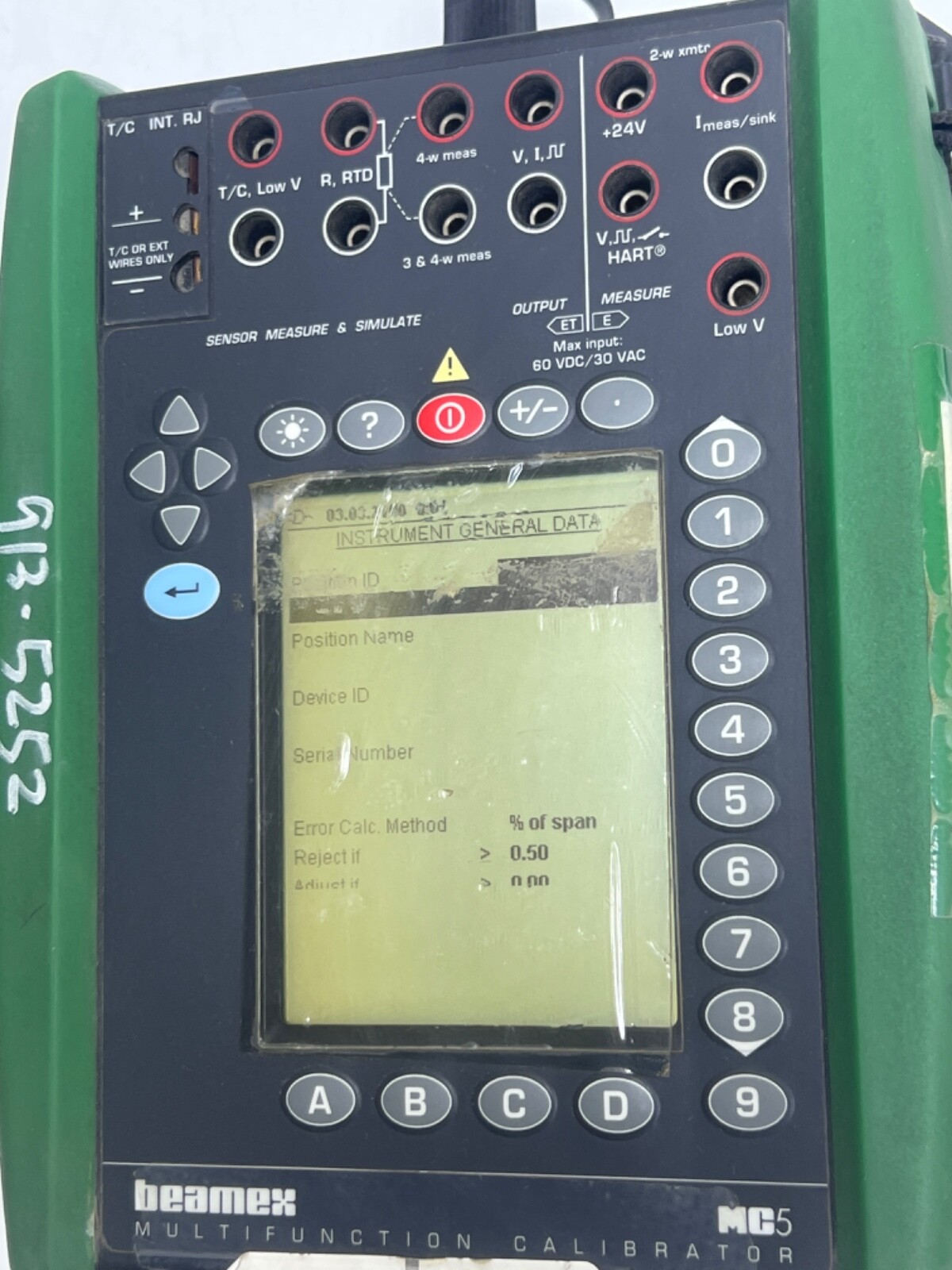 BEAMEX MC5 MULTIFUNCTION CALIBRATOR