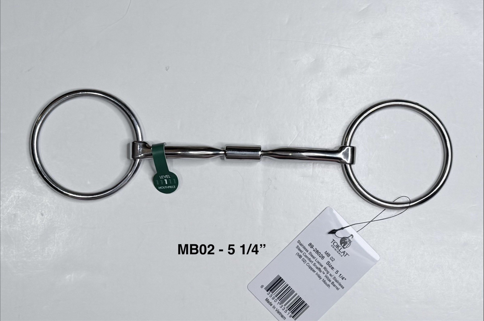 Myler MB02 Wide Barrel Comfort Loose Ring Snaffle - 5 1/4”