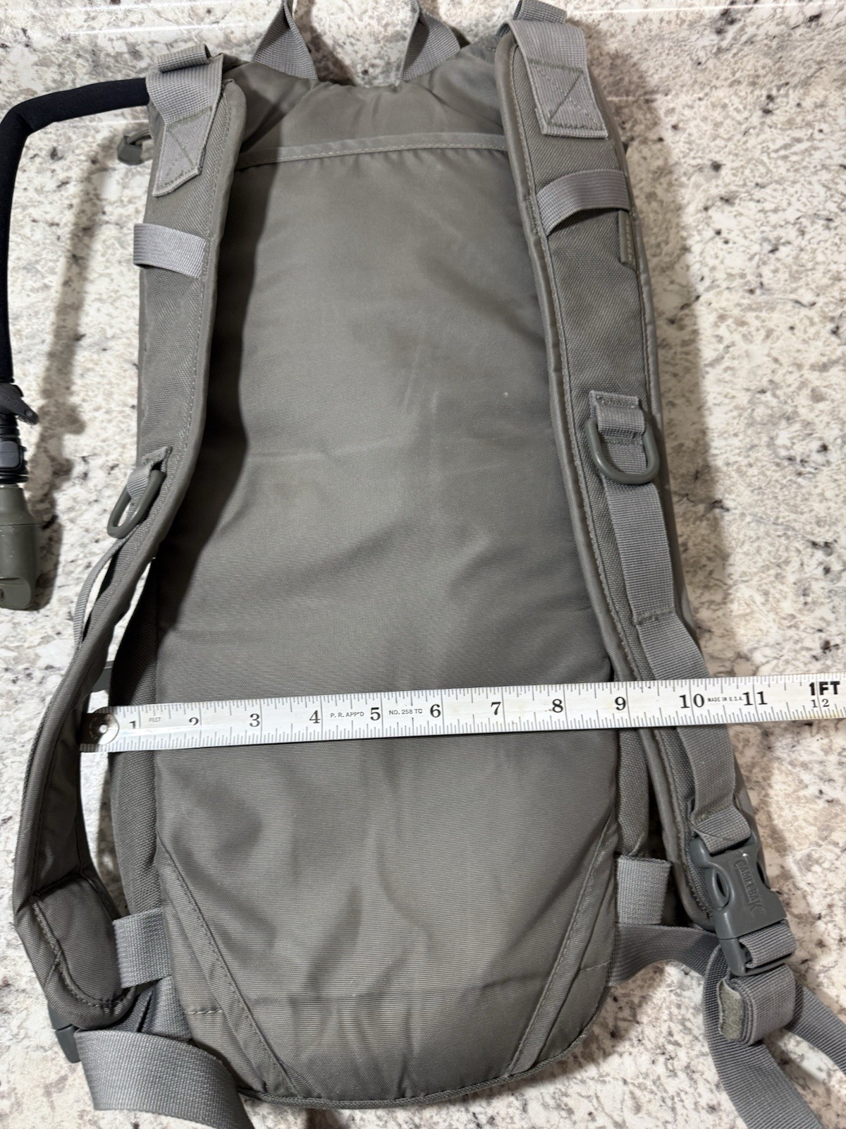 CamelBak Tactical Hydration Pack Gray Hydration System MOLLE Webbing